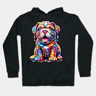 Colorful melting Dog #6 Hoodie